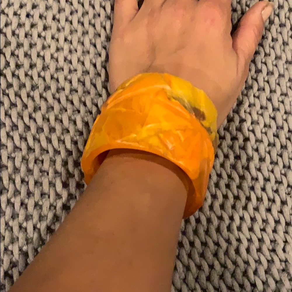 COPY - Dinosaur design resin carved cuff